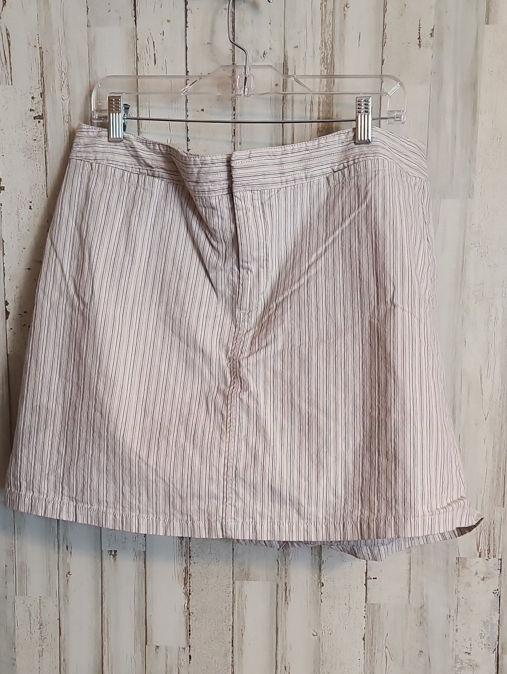 Dockers Tan Thin-Striped Women's Skort